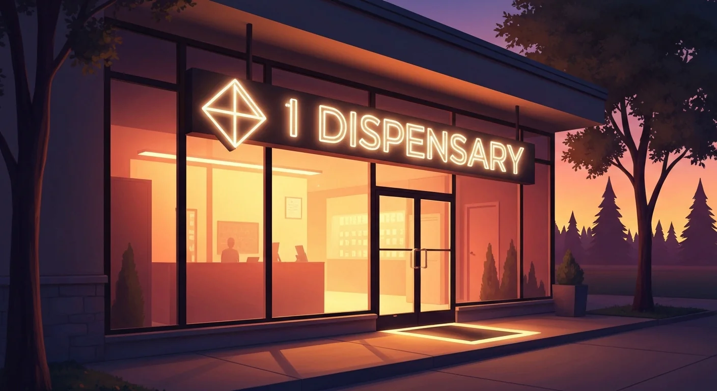 Baraboo dispensary entrance digital art
